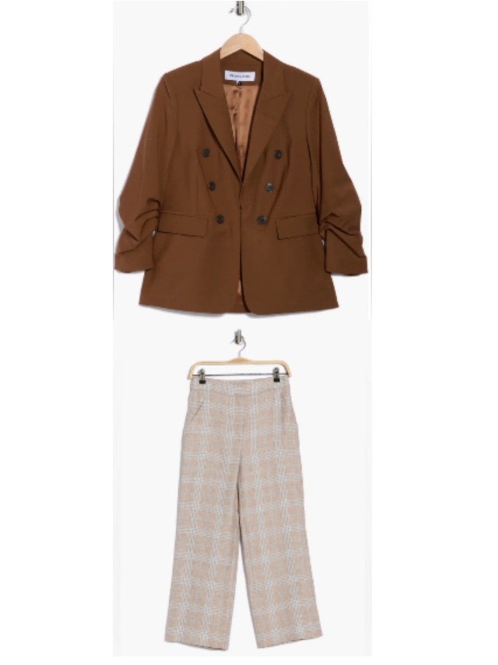 Veronica Beard Suit: Beacon Dickey and Brixton Plaid pant 0/2 NWT $1,296